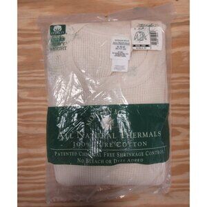 VINTAGE Morgan Mills Shirt XL Thermal Waffle Pajama Sleep Top 90s NEW